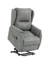 HOMCOM Power Lift Recliner Chair, Dual Motor Electric Lift Chair for Elderly with Remote Control, Grey