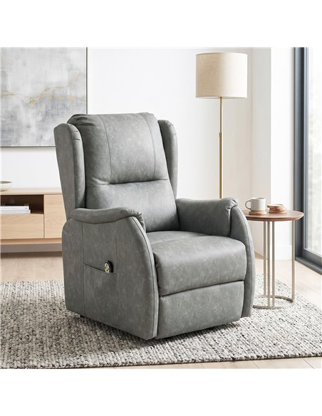 HOMCOM Power Lift Recliner Chair, Dual Motor Electric Lift Chair for Elderly with Remote Control, Grey - pic 190631 | FastDaddyshop