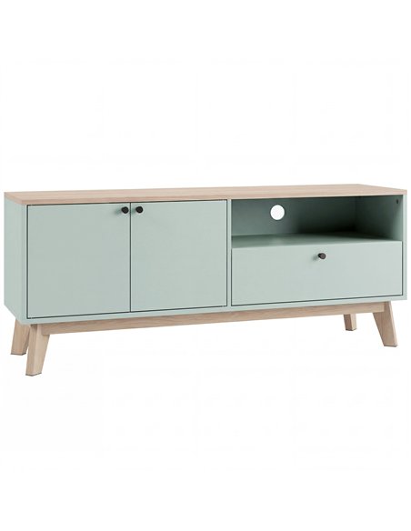 HOMCOM TV Stand Cabinet for Television up to 36 Inch, Modern TV Unit with 2 Doors, Entertainment Center with Adjustable Shelf - pic 191146 | FastDaddyshop