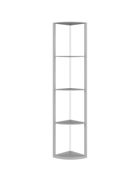 HOMCOM RGB LED Floor Lamp with Shelves, 4-Tier Dimmable Standing Lamp with Adjustable Brightness and Remote Control, Modern Corn - pic 191155 | FastDaddyshop