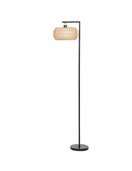 HOMCOM Boho Dimmable Floor Lamp - Black - pic 191191 | FastDaddyshop
