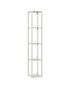 HOMCOM Floor Lamp with Shelves and 3 Brightness Levels - Oak