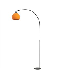 HOMCOM Floor Lamp for Living Room, Modern Standing Lamp with Shade & Foot Switch for Bedroom, Office, Black