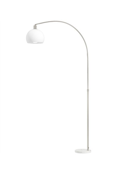 HOMCOM Floor Lamp for Living Room, Modern Standing Lamp with Shade & Foot Switch for Bedroom, Office, White - pic 191263 | FastDaddyshop