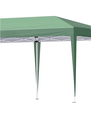 Outsunny Pop Up Gazebo, Double Roof Foldable Canopy Tent, Wedding Awning Canopy w/ Carrying Bag, 6 m x 3 m x 2.65 m, Green