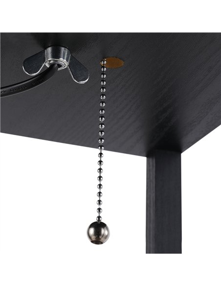 HOMCOM Three-Shelf Standing Lamps Set of 2 - Black - pic 191397 | FastDaddyshop