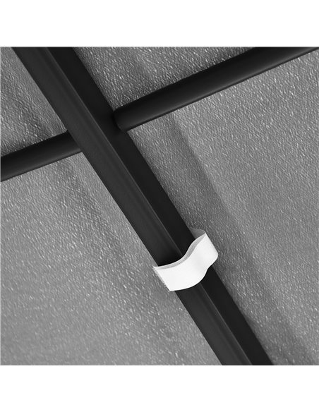 Outsunny 4 x 3 Meters Canopy Metal Wall Gazebo Awning Garden Marquee Shelter Door Porch - Grey - pic 19149 | FastDaddyshop