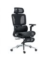 HOMCOM Ergonomic Office Chair, High Back Mesh Desk Chair, Black