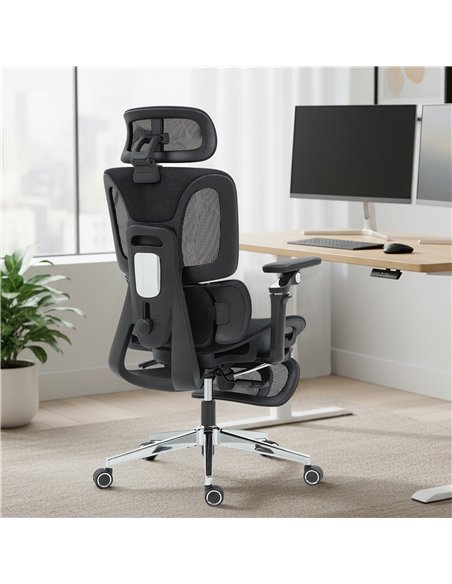 HOMCOM Ergonomic Office Chair, High Back Mesh Desk Chair, Black - pic 191498 | FastDaddyshop
