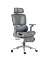 HOMCOM Ergonomic Office Chair, High Back Mesh Desk Chair, Grey