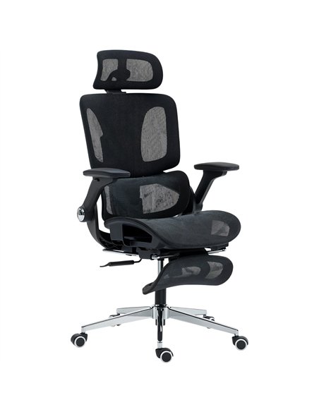 HOMCOM Ergonomic Office Chair, High Back Mesh Desk Chair, Black - pic 191524 | FastDaddyshop
