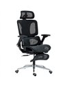 HOMCOM Ergonomic Office Chair, High Back Mesh Desk Chair, Black