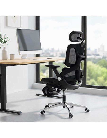HOMCOM Ergonomic Office Chair, High Back Mesh Desk Chair, Black - pic 191525 | FastDaddyshop