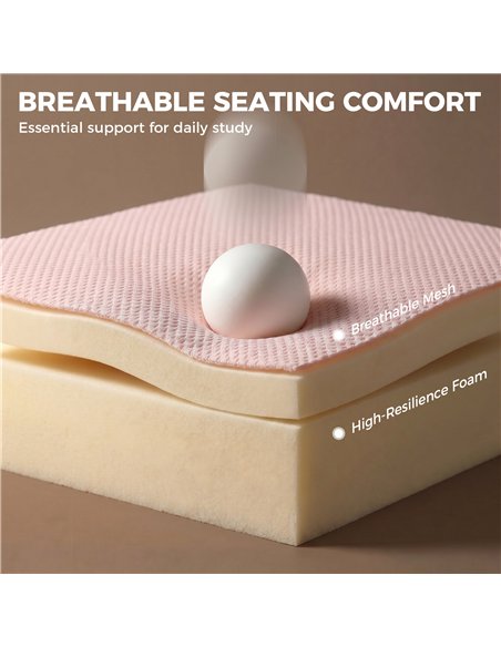 HOMCOM Office Chair, Armless Computer Desk Chair with Breathable Mesh, Adjustable Height, Swivel Wheels, Pink - pic 191771 | FastDaddyshop