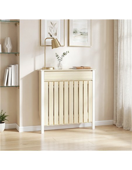 HOMCOM 93 x 88.5cm Rustic-Look Radiator Cover - Oak - pic 191876 | FastDaddyshop