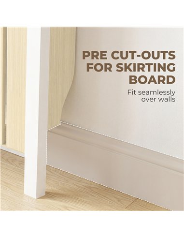 HOMCOM 93 x 88.5cm Rustic-Look Radiator Cover - Oak