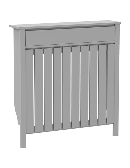 HOMCOM 93 x 88.5cm Rustic-Look Radiator Cover - Grey - pic 191893 | FastDaddyshop