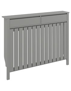 HOMCOM 93 x 119cm Modern Radiator Cover - Grey