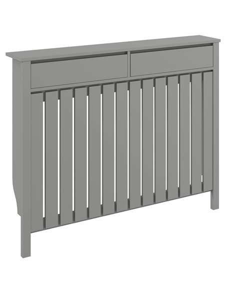 HOMCOM 93 x 119cm Modern Radiator Cover - Grey - pic 191911 | FastDaddyshop