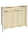 HOMCOM 93 x 119cm Rustic-Look Radiator Cover - Oak