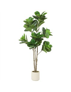 HOMCOM 180cm Artificial Fiddle Leaf Fig Tree - Green
