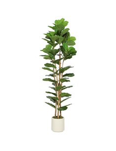 HOMCOM 180cm Artificial Fiddle Leaf Fig Tree - Green
