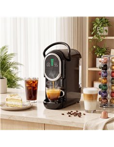 HOMCOM Pod Coffee Machine for Nespresso, Dolce Gusto Capsule & Ground Coffee, Small Semi Automatic Coffee Maker, 19 Bar, 0.6L 2