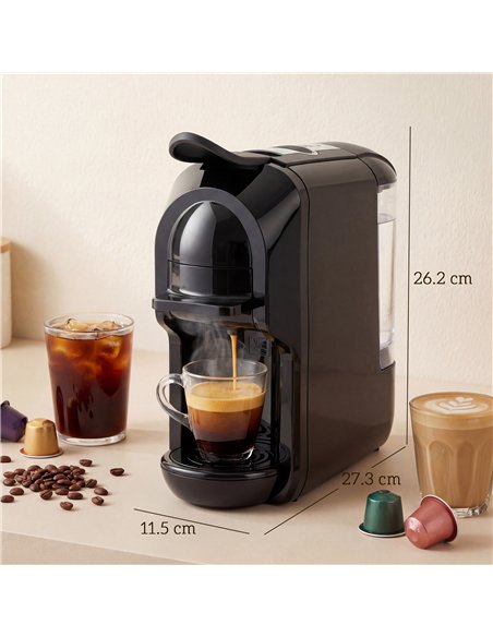 HOMCOM Pod Coffee Machine for Nespresso, Dolce Gusto Capsule & Ground Coffee, Small Semi Automatic Coffee Maker, 19 Bar, 0.6L - pic 192948 | FastDaddyshop