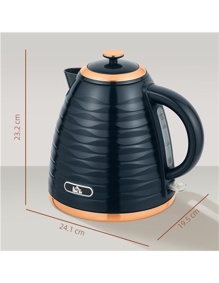 HOMCOM 3kW Rapid Boil Honeycomb Kettle - Dark Blue - pic 193047 | FastDaddyshop
