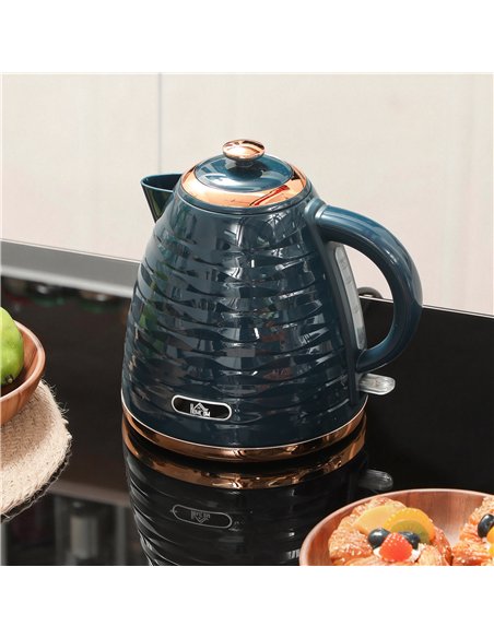 HOMCOM 3kW Rapid Boil Honeycomb Kettle - Dark Blue - pic 193053 | FastDaddyshop