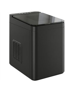 HOMCOM Countertop Ice Maker Machine Self-Cleaning Compact Ice Machine with Ice Scoop and Basket Black