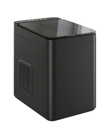 HOMCOM Countertop Ice Maker Machine Self-Cleaning Compact Ice Machine with Ice Scoop and Basket Black - pic 193054 | FastDaddyshop