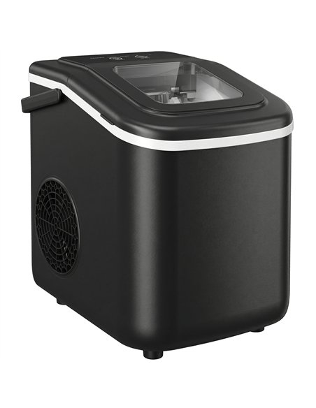 HOMCOM Countertop Ice Maker Machine 9 Cubes in 7 Mins Portable Ice Machine Ice Scoop and Basket 2 Sizes Black - pic 193063 | FastDaddyshop