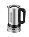 HOMCOM Electric Kettle, 1.7L, Fast Boil, 3kW Water Kettle with UK Strix Thermostat, Keep Warm Function, LCD Base, Silver Tone
