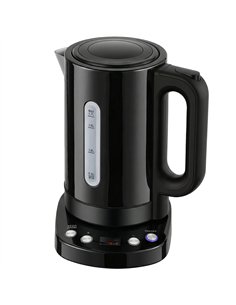 HOMCOM Electric Kettle, 1.7L, Fast Boil, 3kW Water Kettle with UK Strix Thermostat, Keep Warm Function, LCD Base, Black