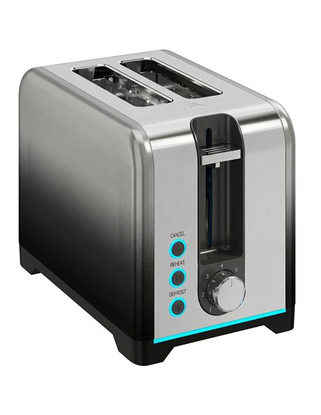 HOMCOM 2 Slice Toaster with 7 Browning Levels, Reheat, Defrost and Cancel Functions - pic 193144 | FastDaddyshop