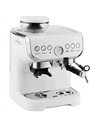 HOMCOM Bean to Cup Coffee Machine, Espresso Machine with Integrated Bean Grinder & Steam Wand, White