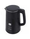 HOMCOM Electric Kettle, 1.7L Fast Boil 3kW Water Kettle with UK Strix Thermostat, LED Display, Keep Warm Function, Black