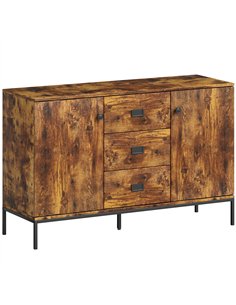 HOMCOM Modern Rustic Brown Sideboard