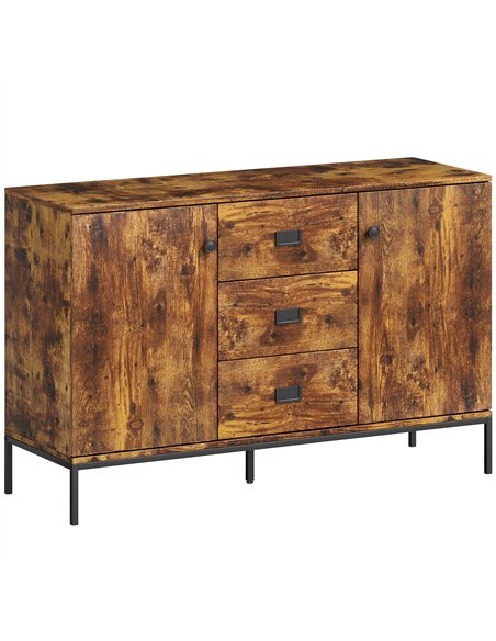HOMCOM Modern Rustic Brown Sideboard - pic 193387 | FastDaddyshop
