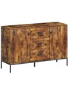 HOMCOM Modern Rustic Brown Sideboard