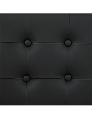HOMCOM PU Leather King Size Ottoman Bed Frame, with Front Drawer - Black