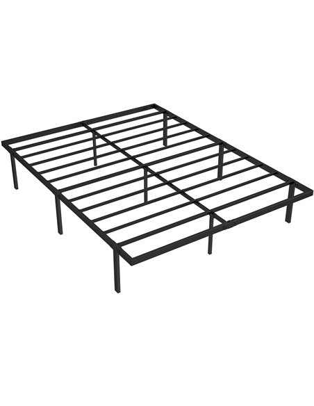 HOMCOM 5ft King Bed Frame with Underbed Storage, Metal Platform Bed Frame with Steel Slat Support, No Box Spring Needed - pic 194071 | FastDaddyshop