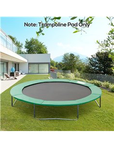 HOMCOM  Trampoline Safety Pad, 8 ft-Green 2