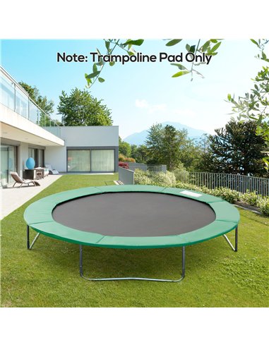 HOMCOM  Trampoline Safety Pad, 8 ft-Green