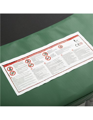 HOMCOM  Trampoline Safety Pad, 8 ft-Green