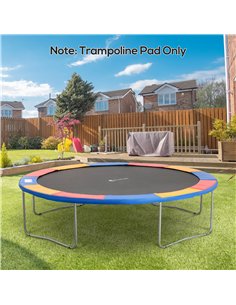 HOMCOM 12FT Trampoline Spring Cover, Plastic Trampoline Pad Replacement Safety Guard, Multicoloured 2