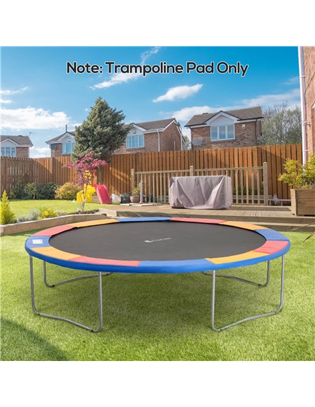 HOMCOM 12FT Trampoline Spring Cover, Plastic Trampoline Pad Replacement Safety Guard, Multicoloured - pic 194144 | FastDaddyshop