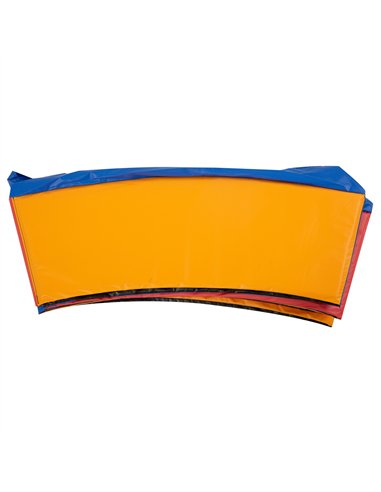 HOMCOM 12FT Trampoline Spring Cover, Plastic Trampoline Pad Replacement Safety Guard, Multicoloured
