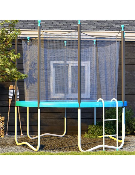 HOMCOM 12ft Trampoline Accessories Safety Pad Φ366cm Replacement Surround Padding Thick Foam Pads Light Blue - pic 194160 | FastDaddyshop